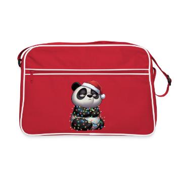 Drôle Panda Noël Fées Guregneux - Sac Retro - rouge/blanc - Devant