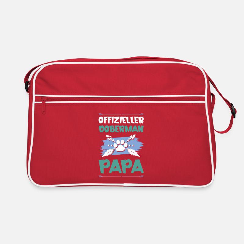 Doberman chiens papa Sac Retro