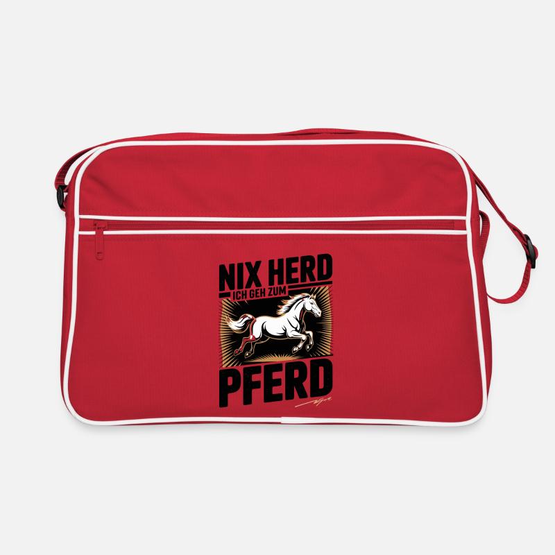 Pas de réchaud Je vais monter à cheval Cavalier Cavalier Sac Retro