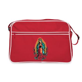 Vierge Guadalupe Rose Icône - Sac Retro - rouge/blanc - Devant