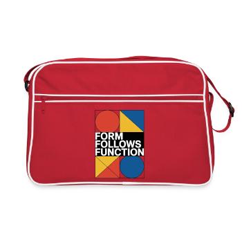 Bauhaus Architecture Architecte - Sac Retro - rouge/blanc - Devant
