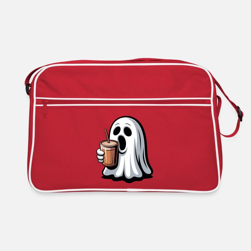 Geist mit Kürbislatte Retro Tasche