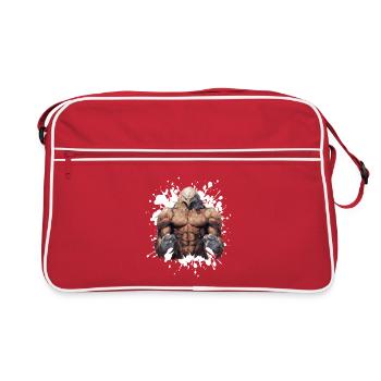 Eagle Muscles Musculation Bête - Sac Retro - rouge/blanc - Devant