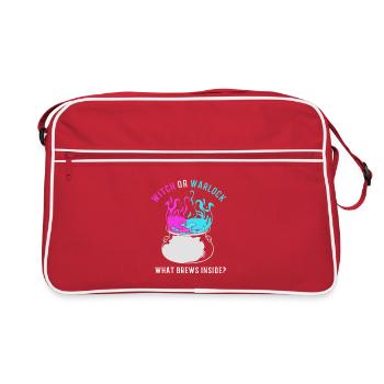 Gender Reveal Halloween - Retro Bag - red/white - Front