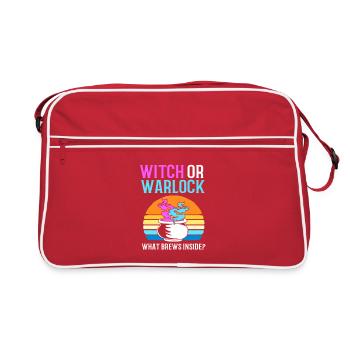 Halloween Gender Reveal - Retro Bag - red/white - Front