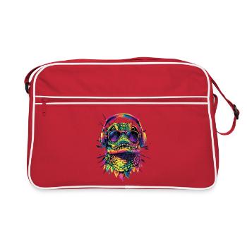 Caïman Crocodile Alligator Reptiles Crocodile Caïmans - Sac Retro - rouge/blanc - Devant