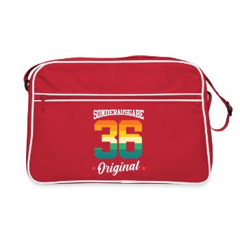 36 Birthday - Retro Bag - red/white - Front