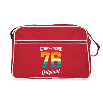 76 Anniversaire - Sac Retro - rouge/blanc - Devant