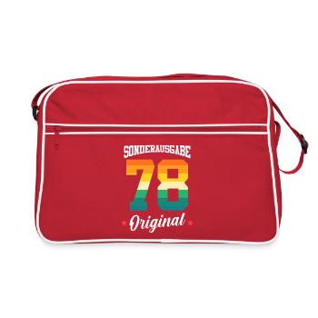 78 Birthday - Retro Bag - red/white - Front