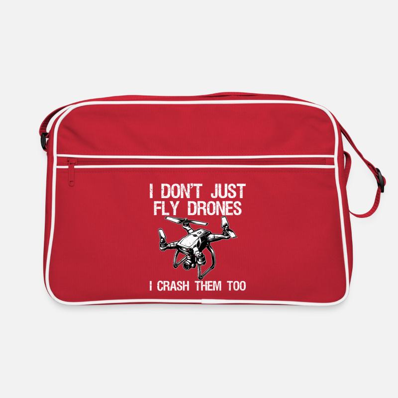 I Don't Just Fly Drones I Crash Them Too Retro Tasche