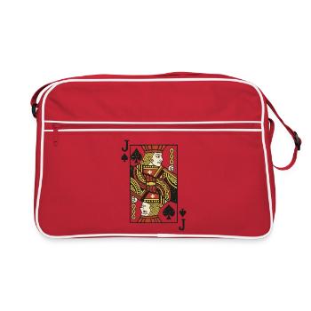 Impression d’art de carte Knight Joker - Sac Retro - rouge/blanc - Devant