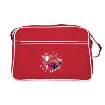 Blobs de poisson - Sac Retro - rouge/blanc - Devant