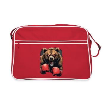 Boxen - Retro Tasche - Rot/Weiß - Vorne