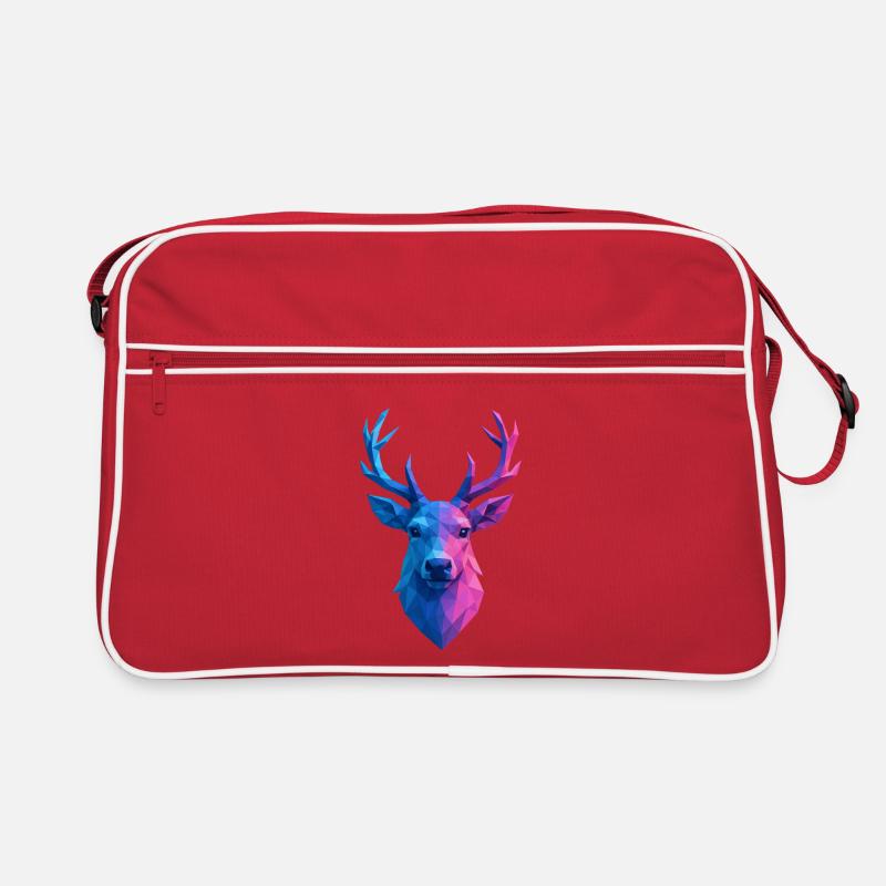 Christmas Reindeer Low Poly Retro Bag