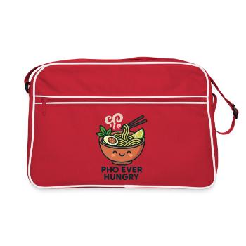 Pho Ever Hungry – Funny Asia Food Design - Sac Retro - rouge/blanc - Devant