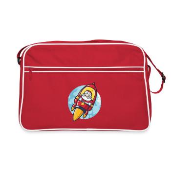 Père Noël Fusée Père Noël - Sac Retro - rouge/blanc - Devant