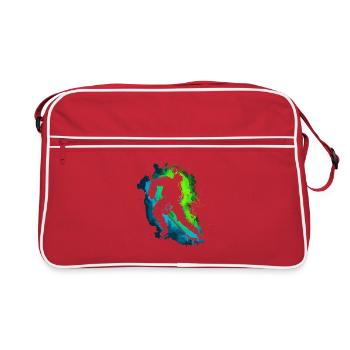 Hockey sur glace Joueur de hockey sur glace Homme - Sac Retro - rouge/blanc - Devant