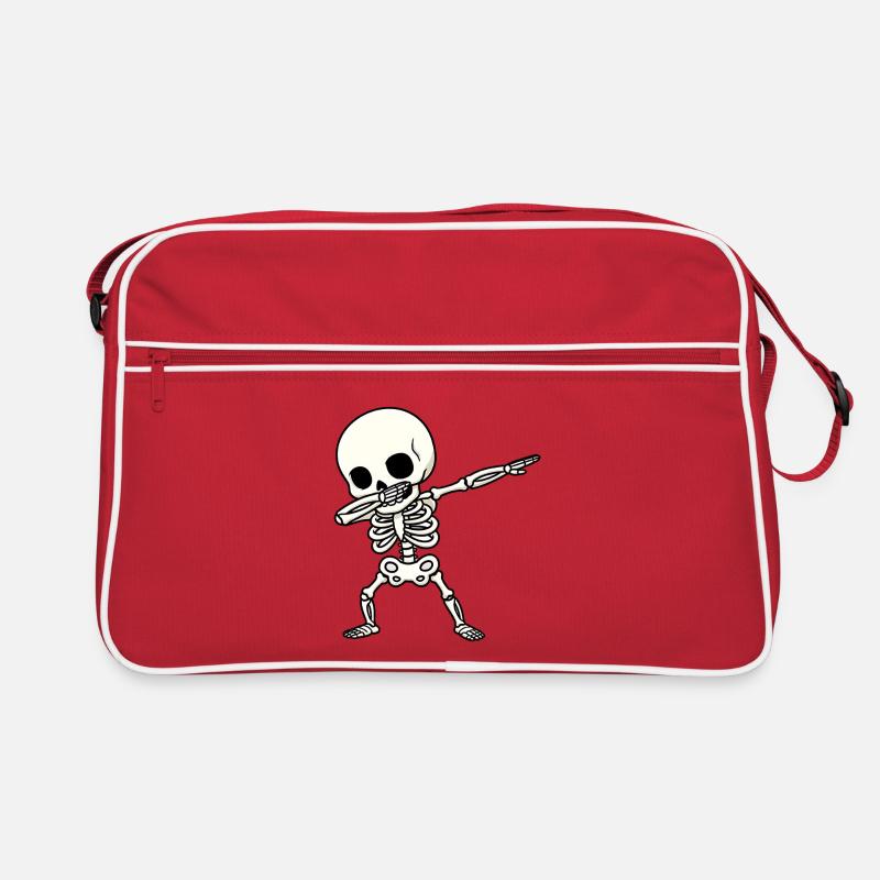 Funny Skeleton Dab Retro Bag