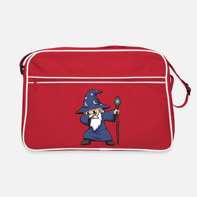 Dabbing Wizard – Lustiger Zauberer Design Retro Tasche