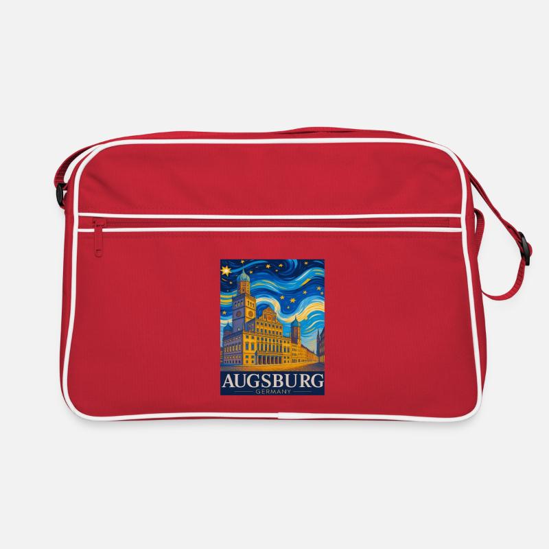 Augsburg Skyline Vortex Retro Bag
