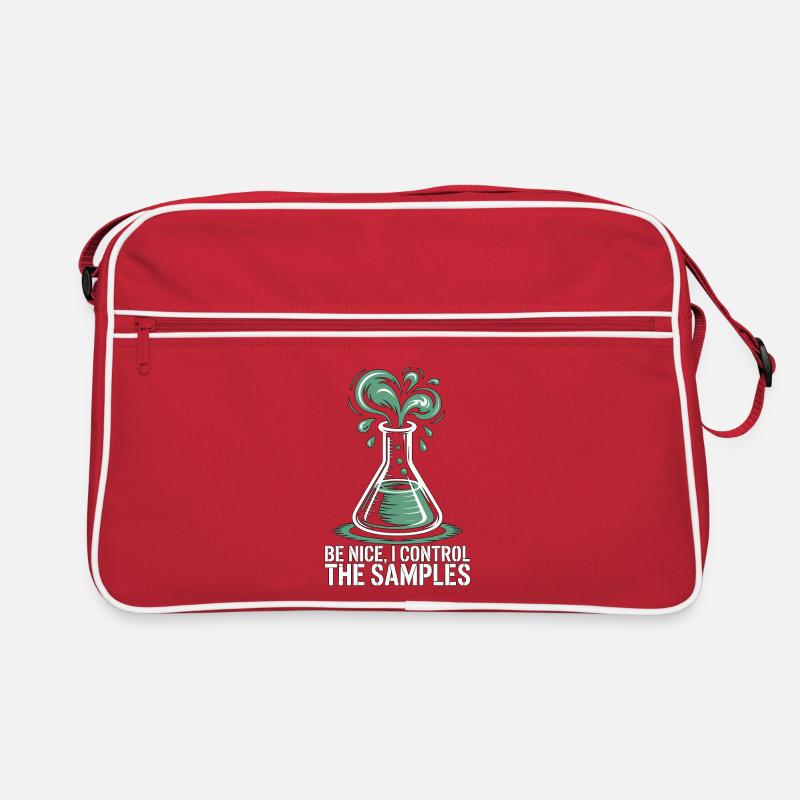 Lab Technician Be Nice I Control Laboratory Work Retro Bag