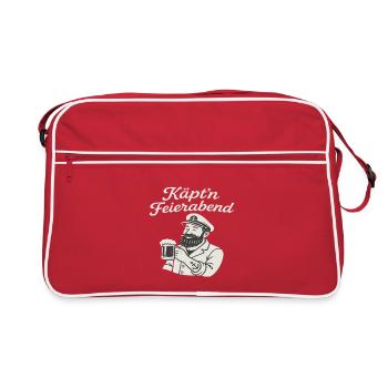 Captain After-Work Motif - Retro Bag - red/white - Front