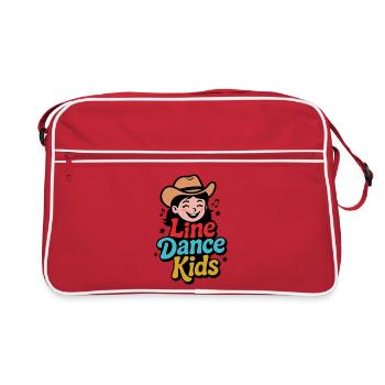 Danse en ligne Enfants Fille avec Chapeau de Cowboy - Sac Retro - rouge/blanc - Devant