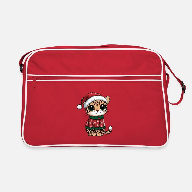 Leopard Christmas Retro Bag