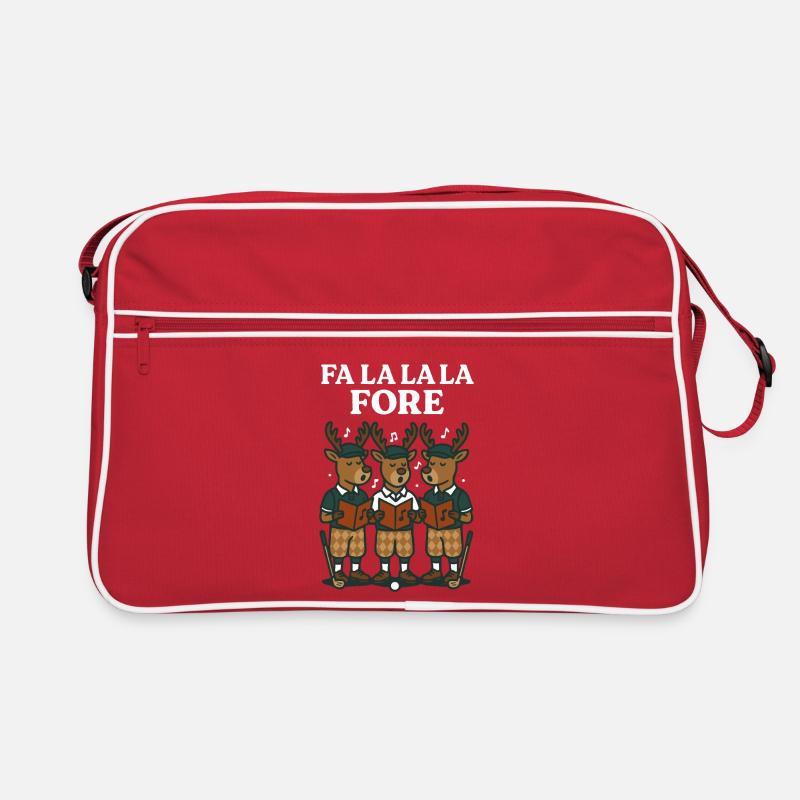 Fa La La La Fore Funny Golf Christmas Reindeer Retro Bag