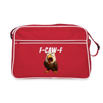 F-Caw-F Eagle Funny Eagle FCAWF F Caw F - Retro Bag - red/white - Front