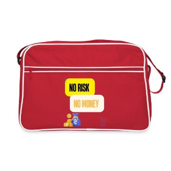 No Risk No Money - Retro Bag - red/white - Front