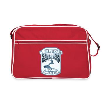 Winter Trails Endless Hiking Adventure - Retro Bag - red/white - Front