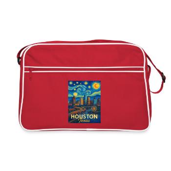 Houston, Texas - Retro Bag - red/white - Front