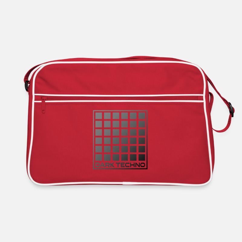 Dark Techno Grid Retro Bag