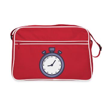 Chronomètre - Sac Retro - rouge/blanc - Devant