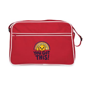Sunshine Boost You Got This - Retro Bag - red/white - Front