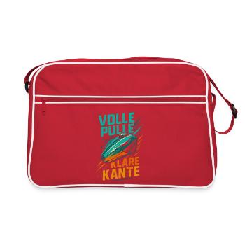 Full Pulle Clear Edge Biker Shirt - Retro Bag - red/white - Front