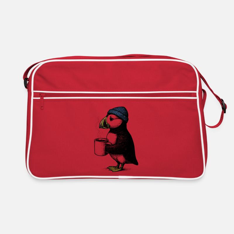 Coffee Puffin Retro Bag