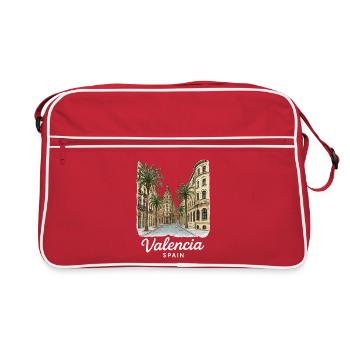 Valencia - Retro Bag - red/white - Front