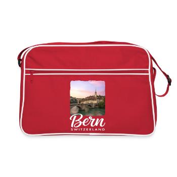 Bern Switzerland - Retro Bag - red/white - Front