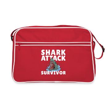 Drôle de déguisement de requin pour un survivant d’un Ha - Sac Retro - rouge/blanc - Devant