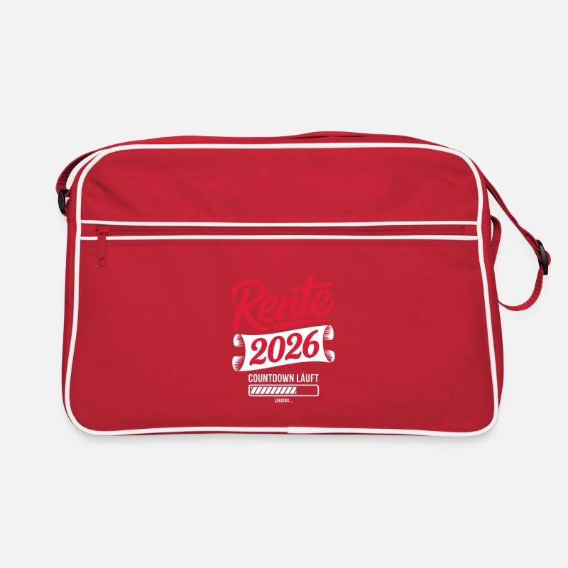 Rente 2026 Countdown Logo Retro Tasche