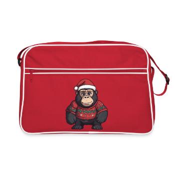 Noël de Noël Gorilla - Sac Retro - rouge/blanc - Devant