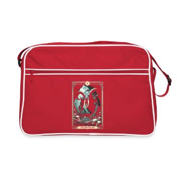 Les créatures mythologiques Grootslang - Sac Retro - rouge/blanc - Devant