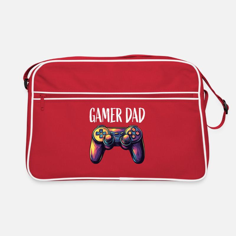 Gamer Dad Controller Neon Sac Retro