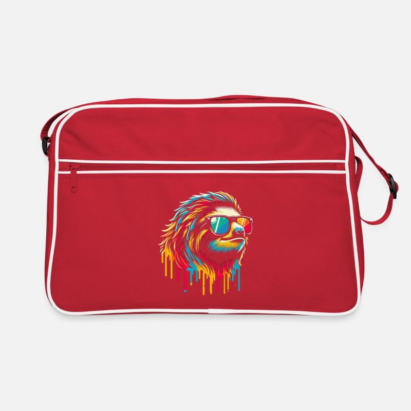 Sloth Sloth Art Lazy Sloth Fan Retro Bag
