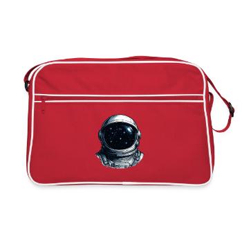 Visière d’astronaute Ciel étoilé - Sac Retro - rouge/blanc - Devant