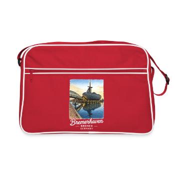 Bremerhaven - Sac Retro - rouge/blanc - Devant
