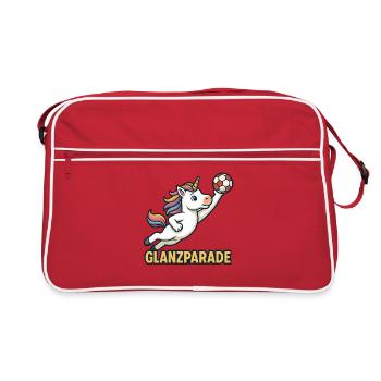 Gardien de balle Unicorn, arrêt brillant, enfants - Sac Retro - rouge/blanc - Devant