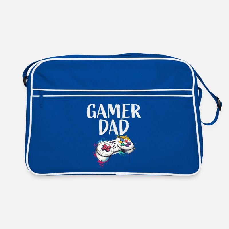 Gamer Dad Controller Kunst Retro Tasche